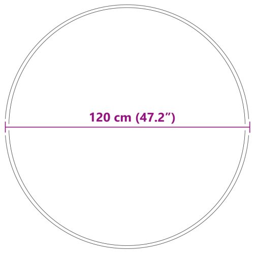 Shaggy Szőnyeg Latex Hátlappal Sötétszürke ø120 cm