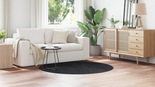  Shaggy szőnyeg latex hátlappal sötétszürke ø160 cm