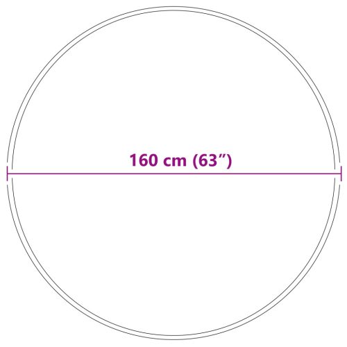  Shaggy szőnyeg latex hátlappal sötétszürke ø160 cm