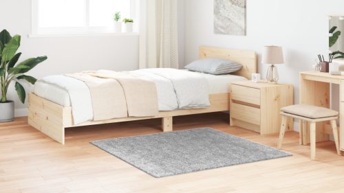  Szőrös Szőnyeg Latex Háttal Szürke 120x120 cm