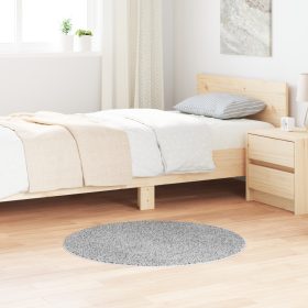  Shaggy Szőnyeg Latexfedővel Szürke ø90 cm