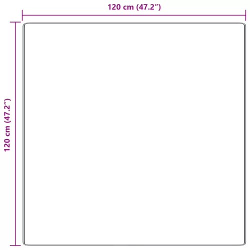  Shaggy Szőnyeg Magas Pile Krém 120x120 cm PP