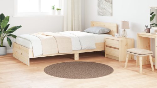  Shaggy Szőnyeg Latex Háttal Barna ø120 cm