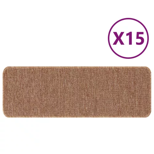  Lépcsőszőnyegek Latex Párnázással Sárga 25x60 cm