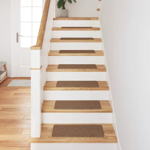  Lépcsőszőnyegek Latex Párnázással Sárga 25x60 cm