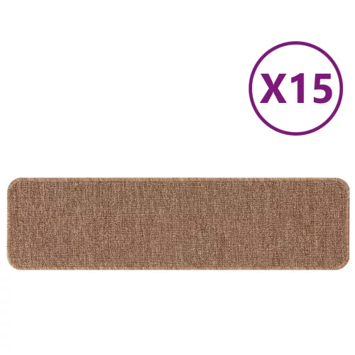  Lépcsőszőnyegek Latex Hátlappal Sárga 20x75 cm