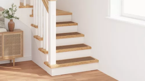  Lépcsőszőnyegek Latex Hátlappal Sárga 20x75 cm