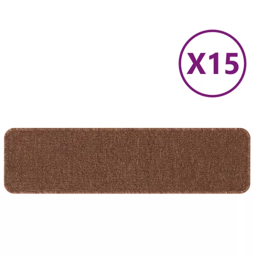  Lépcsőszőnyegek Latex Hátlappal Sárga 20x75 cm