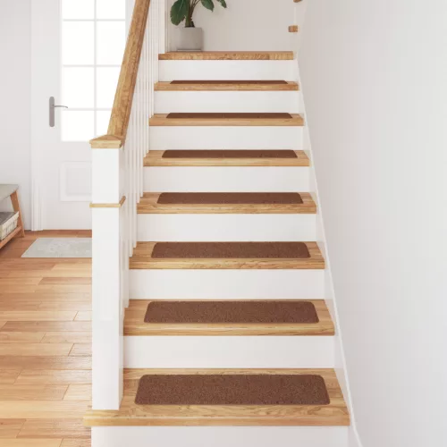  Lépcsőszőnyegek Latex Hátlappal Sárga 20x75 cm