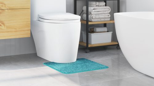  U-alakú fürdőszőnyeg Türkiz 50x50 cm Poliészter Csúszásmentes