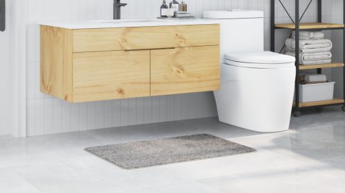  Fürdőszoba Szőnyeg Négyszögletes Szürke 60x90 cm Polipropilén Csúszásmentes