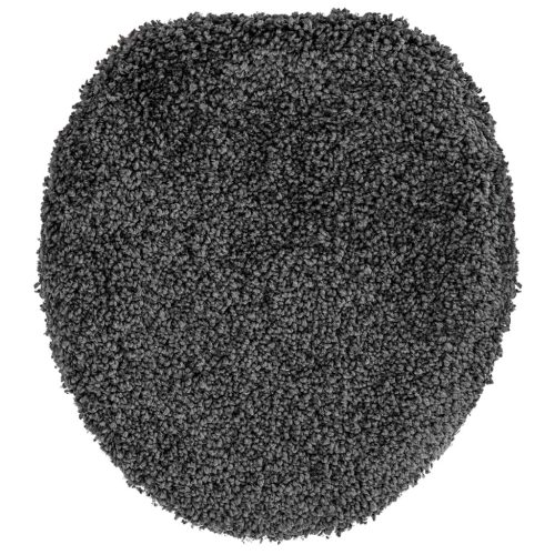  3 darabos fürdőszőnyeg szett sötétszürke csúszásmentes polipropilénből