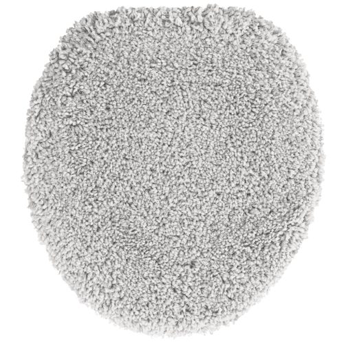  3 darabos fürdőszoba szőnyeg szett szürke poliészter csúszásmentes