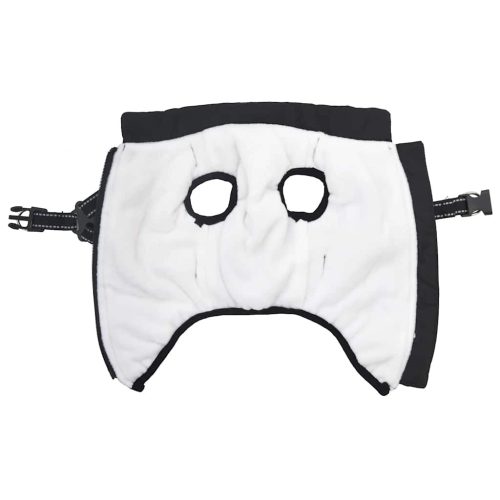  fekete kutyakabát hámmal Vízálló fényvisszaverő L28