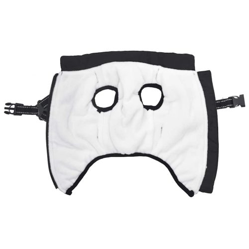  fekete kutyakabát hámmal Vízálló fényvisszaverő L32