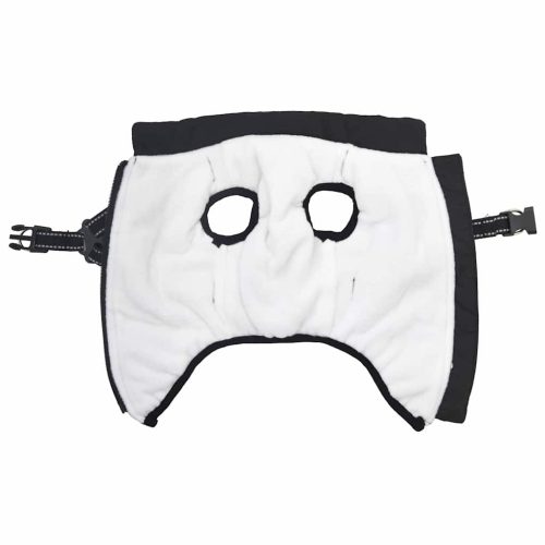  fekete kutyakabát hámmal Vízálló fényvisszaverő L40