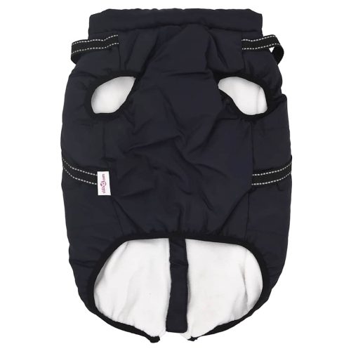  tengerészkék kutyakabát hámmal Vízálló fényvisszaverő L44