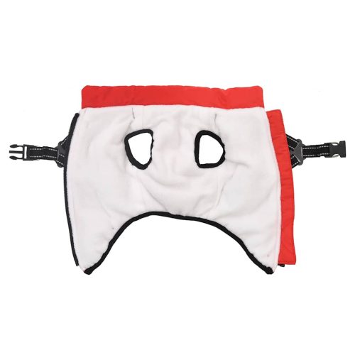  piros kutyakabát hámmal Vízálló fényvisszaverő L28