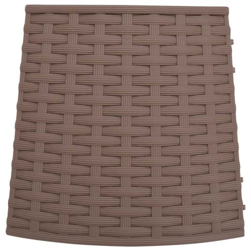  barna műanyag karácsonyfatalp-takaró Ø65x23 cm