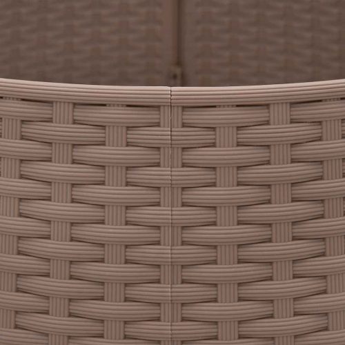  barna műanyag karácsonyfatalp-takaró Ø65x23 cm