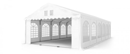 TP 8x36m 2,6m oldalmagas erősített rendezvénysátor, PVC 800 - fehér