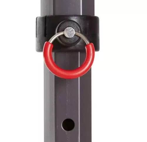 TP 3x3m összecsukható 750N acél vázas pavilon, 4 db oldalfallal, hagyományos ablakkal - sötétszürke