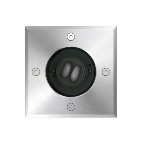  3 db négyzet alakú kültéri talajba építhető lámpa