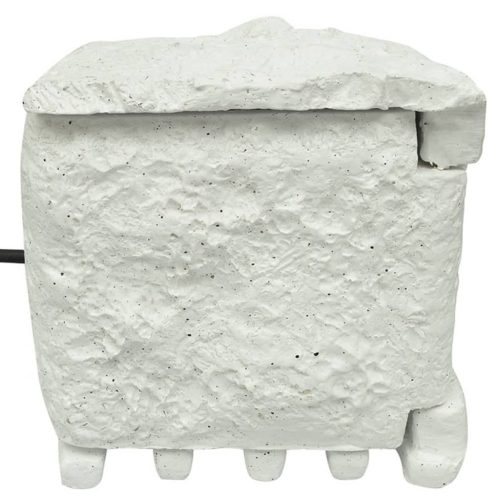  fehér gyanta vízálló kerti 4 foglalatos aljzat