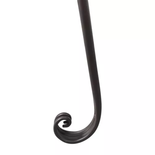  barna antik acél kerti pad 128 cm
