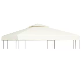  krémfehér csere pavilon ponyvatető 310 g/m² 3 x 3 m