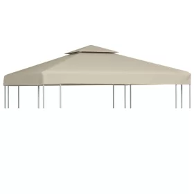  bézs csere pavilon ponyvatető 310 g/m² 3 x 3 m