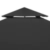  sötétszürke csere pavilon ponyvatető 310 g/m² 3 x 3 m