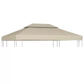  bézs csere pavilon ponyvatető 310 g / m² 3 x 4 m