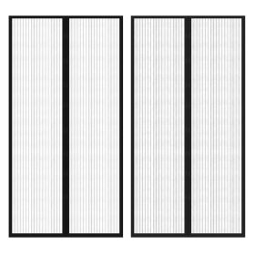    Rovar Ajtó Függöny Tépőzáras Szalaggal Ellátott 210x100 cm 2 db