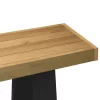  konzolasztal NOAIN A alakú lábak 120x30x75 cm tömör fa fenyőfa
