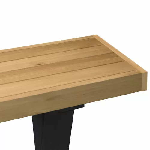  konzolasztal NOAIN X alakú lábak 120x30x75 cm tömör fa fenyőfa