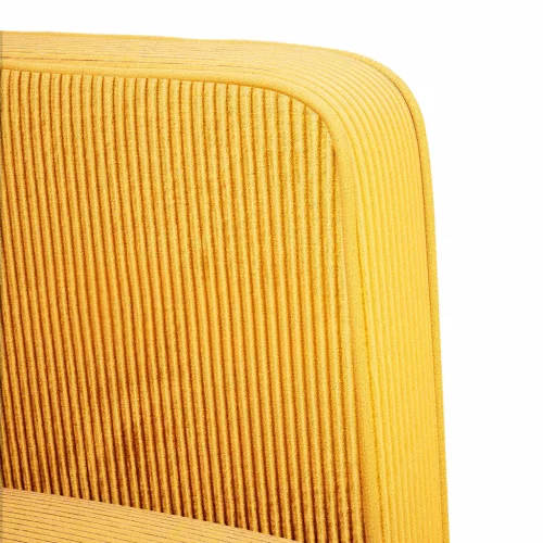  világossárga kordbársony szövet loveseat kanapé 109 cm