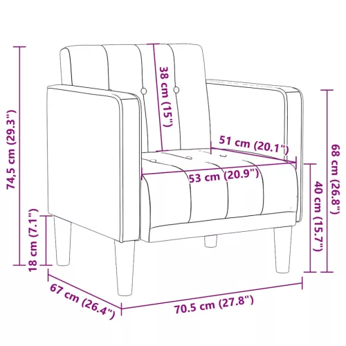  sárga bársony kanapészék karfás szék 53 cm