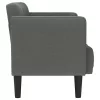  sötétszürke szövet loveseat kanapé 111 cm