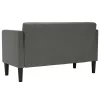  sötétszürke szövet loveseat kanapé 111 cm