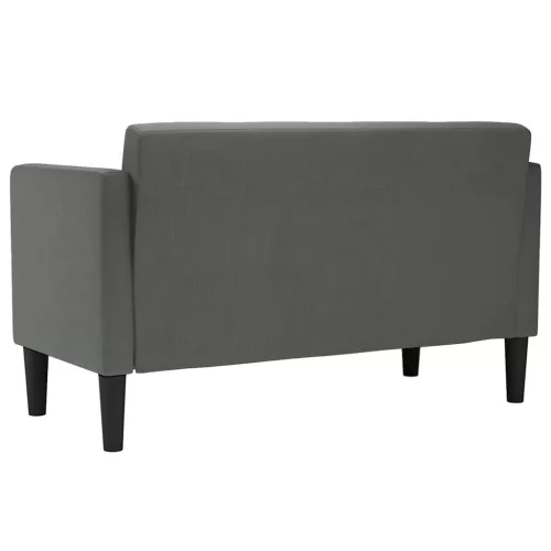  sötétszürke szövet loveseat kanapé 111 cm