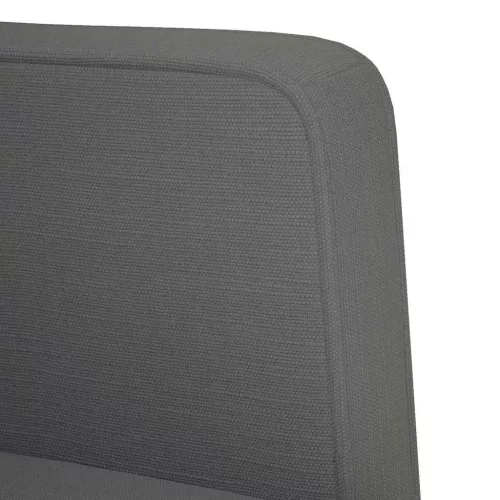  sötétszürke szövet loveseat kanapé 111 cm
