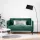  sötétzöld bársony loveseat kanapé 111 cm