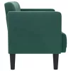  sötétzöld bársony loveseat kanapé 111 cm