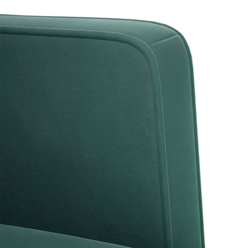  sötétzöld bársony loveseat kanapé 111 cm