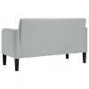  világosszürke bársony loveseat kanapé 109 cm