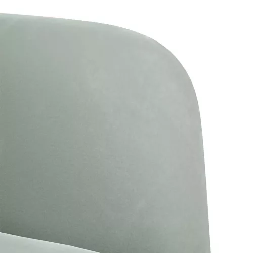  világosszürke bársony loveseat kanapé 109 cm
