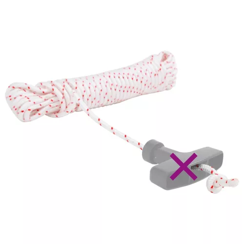  Húzó indítózsinór fehér és piros Ø5 mm 10 m Nylon