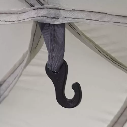  szürke medencesátor levehető léccel & hálós falak 670x590 cm