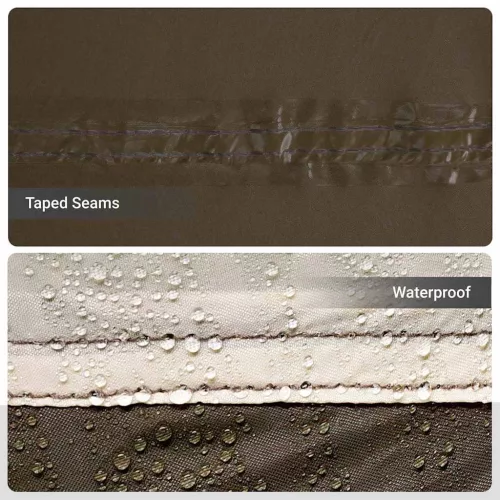  Horgászsátor tetővel Barna 514 x 465 x 187 cm Poliészter